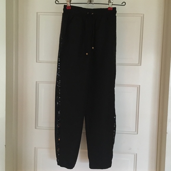 Japna Kids Girls size 7 black sequin dress pant - Picture 2 of 8